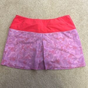 Adidas Printed Pink/Purple Pull-on Skort Sz Large
